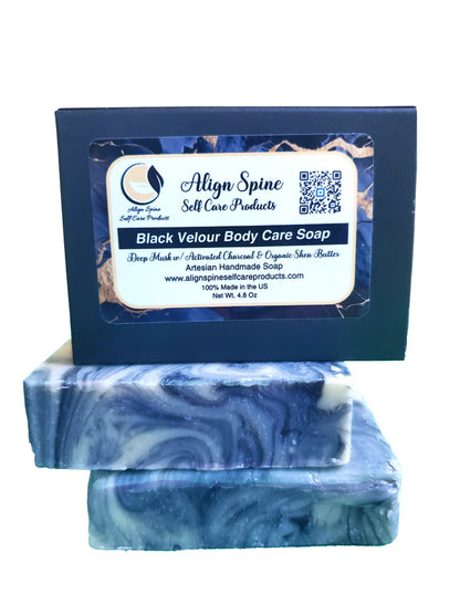 Black Velour Body Care Soap | Musk & Sandalwood