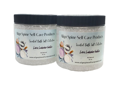 Luxe Lavender Vanilla Scented Bath Salts Collection