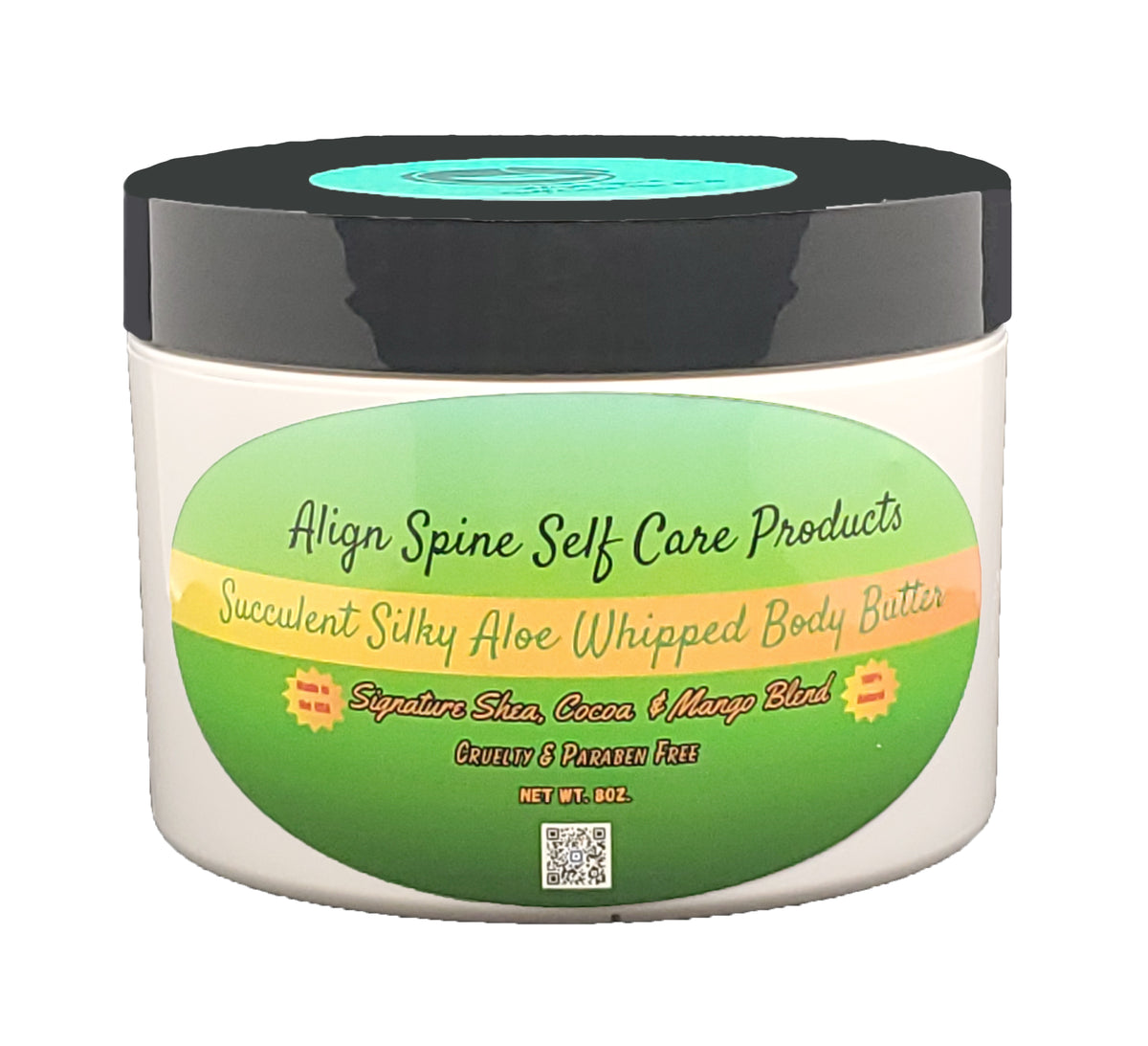 Succulent Silky Aloe whipped body butter, a creamy handmade aloe body butter made with shea, cocoa and mango butter