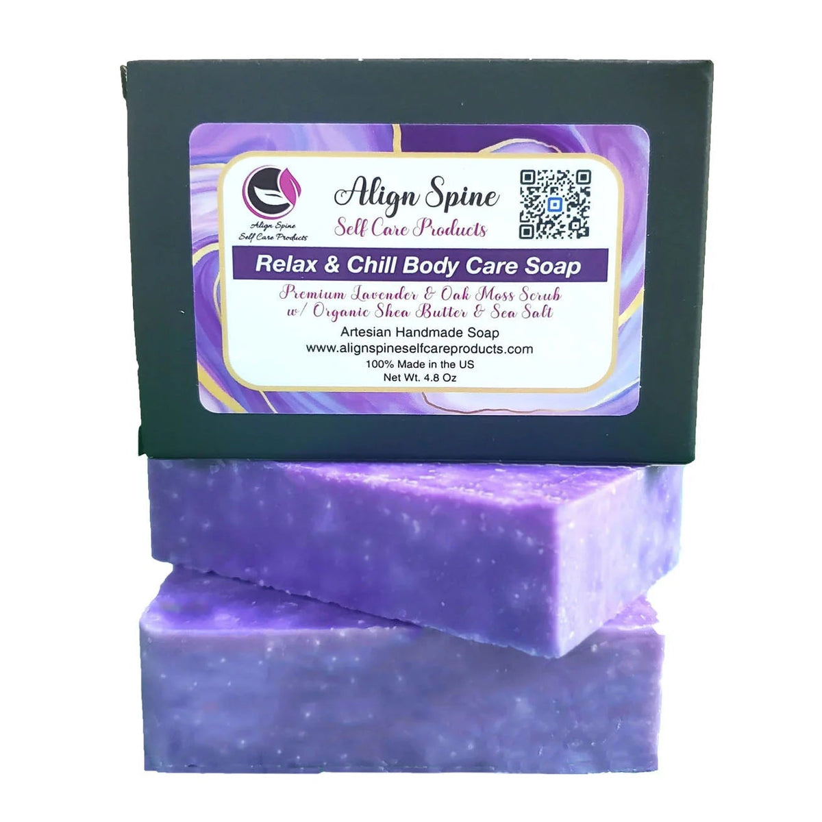 Relax and Chill body care soap with oak moss fragrance